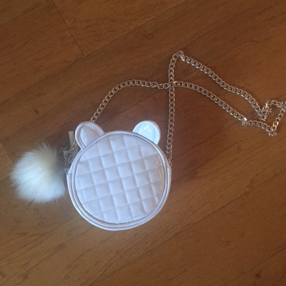 Lavender Ariana grande cat purse